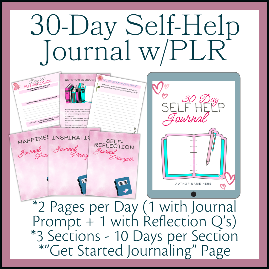 30-Day Self-Help Journal with PLR